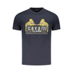 Blue Cotton Men T-Shirt