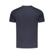Blue Cotton Men T-Shirt