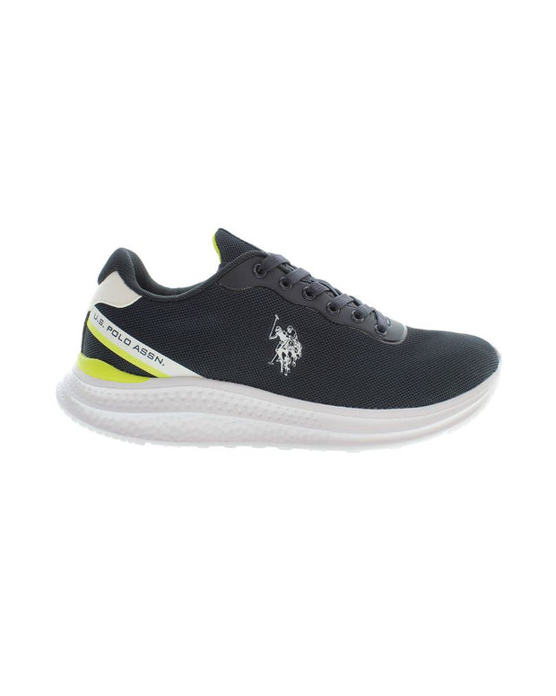 Blue Polyester Men Sneaker