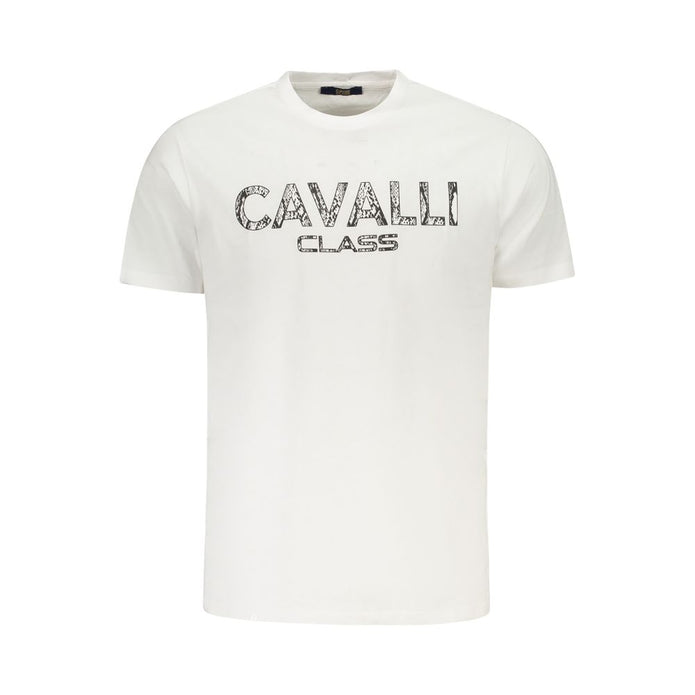 White Cotton Men T-Shirt