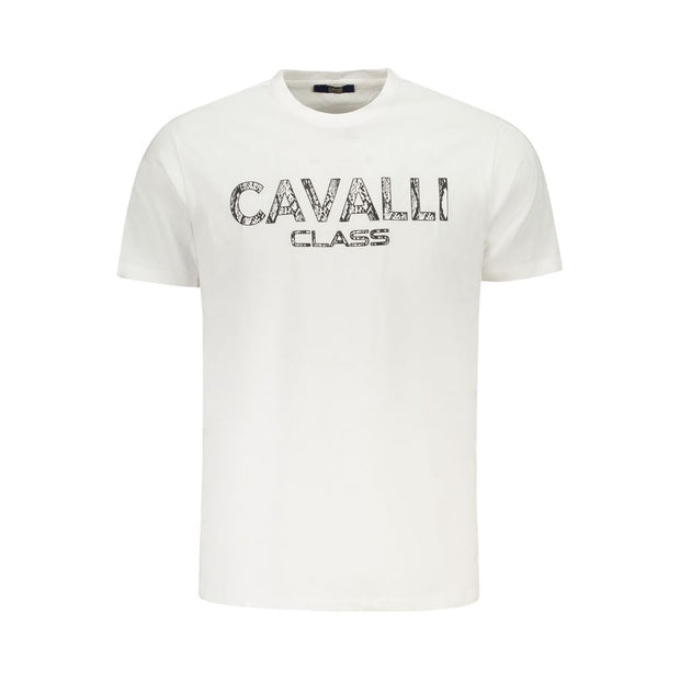 White Cotton Men T-Shirt