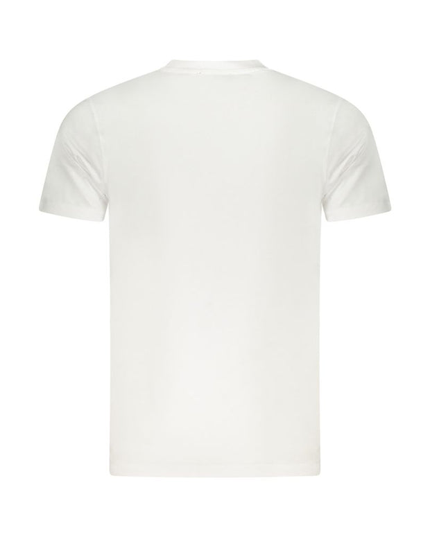 White Cotton Men T-Shirt