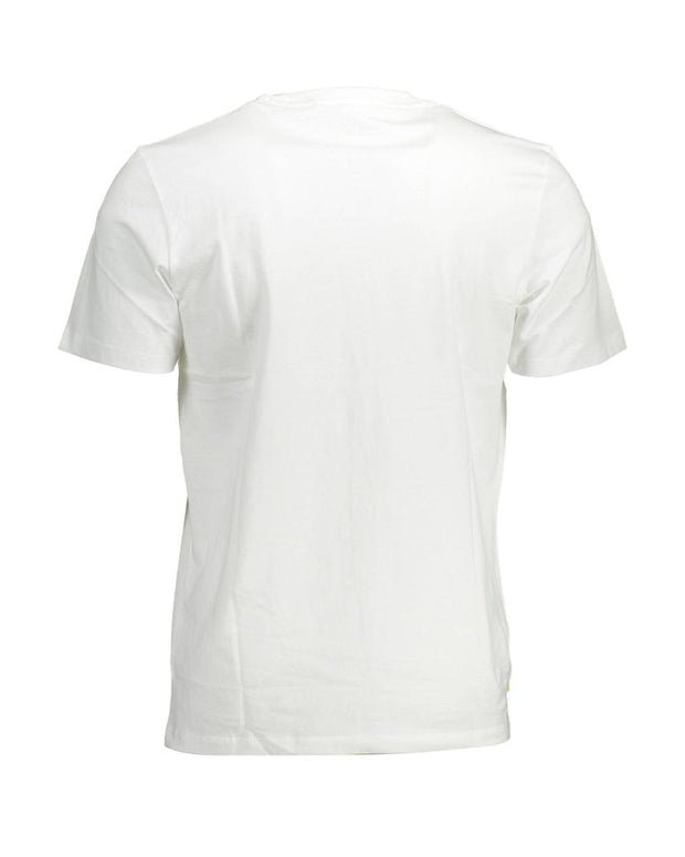 White Cotton Men T-Shirt