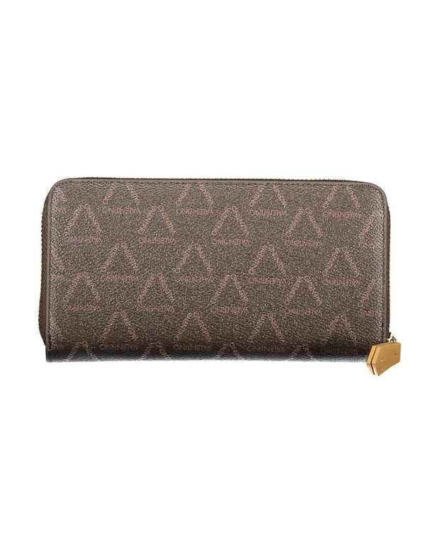 Brown Polyethylene Women Wallet