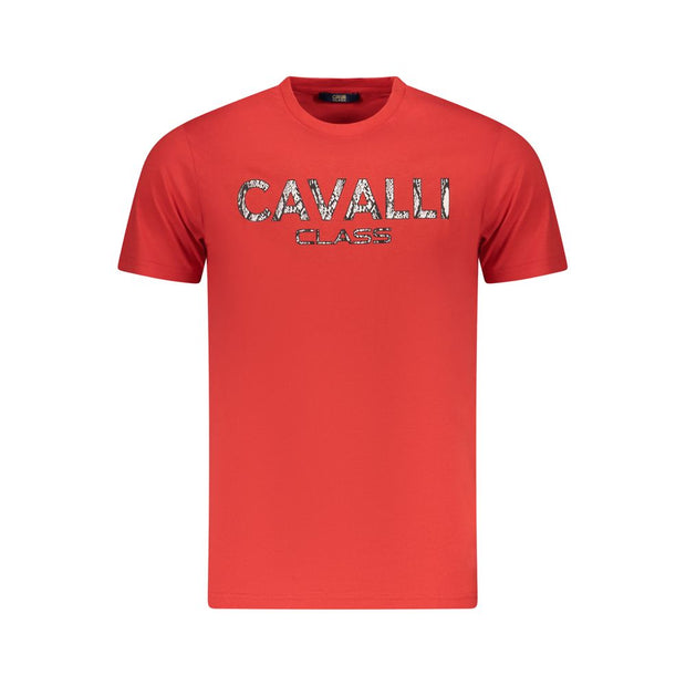 Red Cotton Men T-Shirt