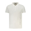 White Cotton Men Polo Shirt