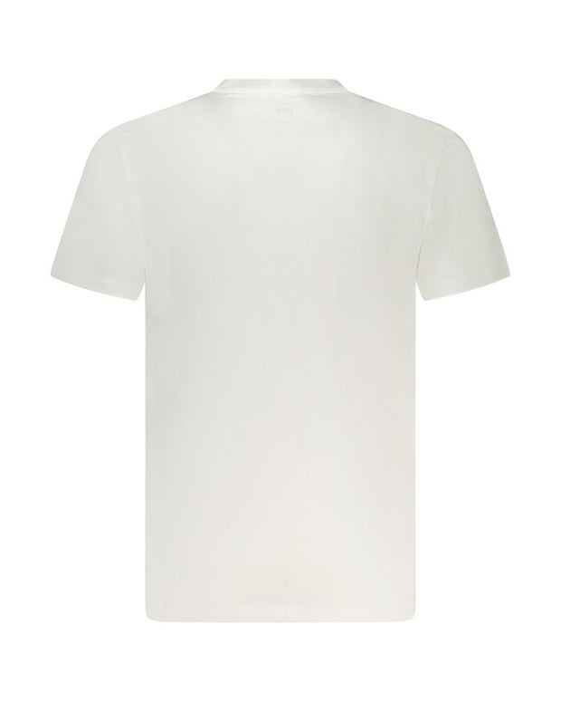 White Cotton Men T-Shirt