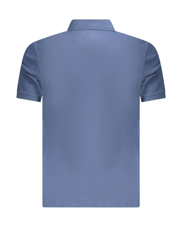 Blue Cotton Polo Shirt