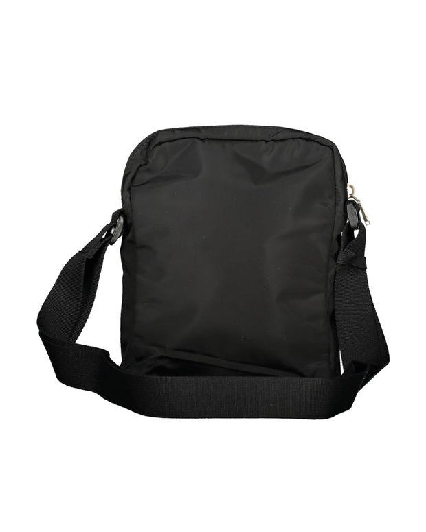 Black Polyester Men Shoulder Bag