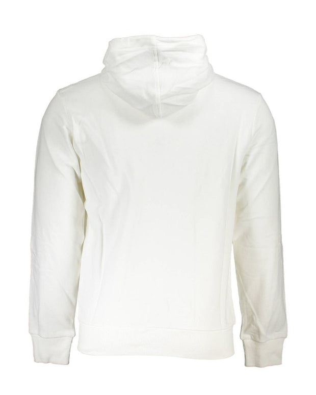 Elegant White Hooded Sweatshirt for Men