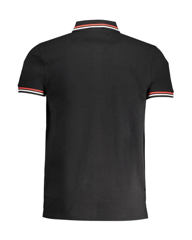 Black Cotton Polo Shirt