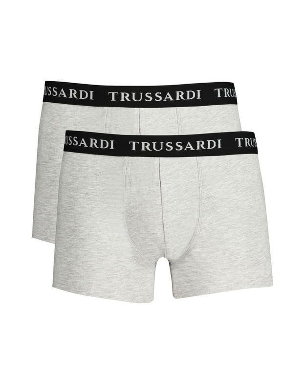 Brown Cotton Men Boxer Underwear