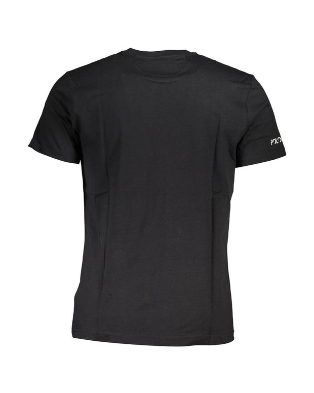 Black Cotton Men T-Shirt