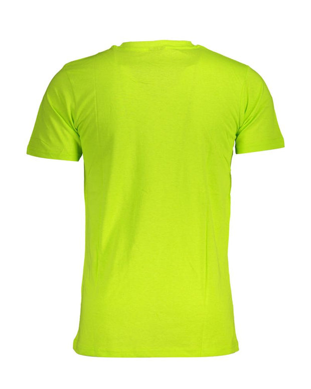 Yellow Cotton Men T-Shirt