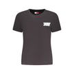 Black Cotton Women T-Shirt