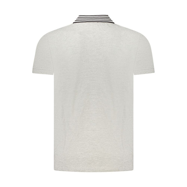 Gray Cotton Polo Shirt