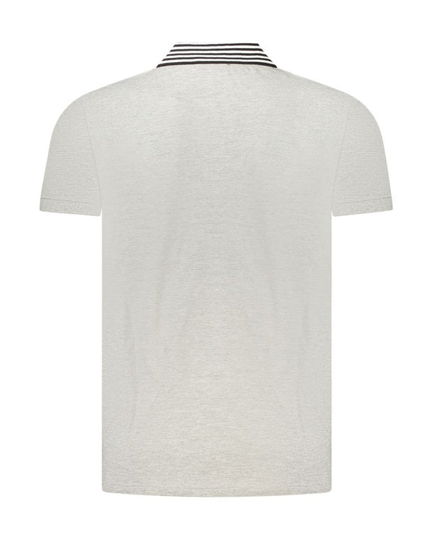 Gray Cotton Polo Shirt