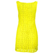 Yellow Polyester Women Sleeveless Dress