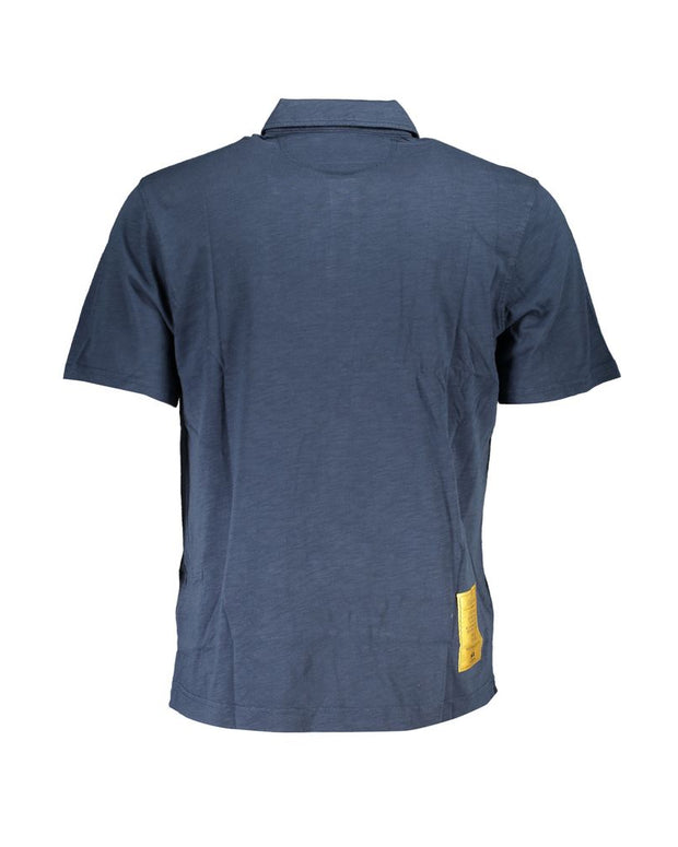 Classic Short-Sleeved Blue Polo