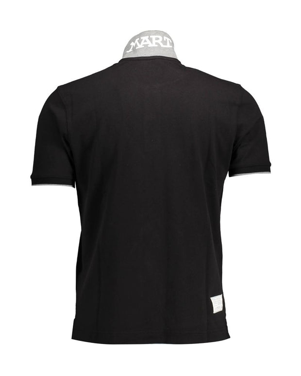Chic Contrast Details Polo Shirt