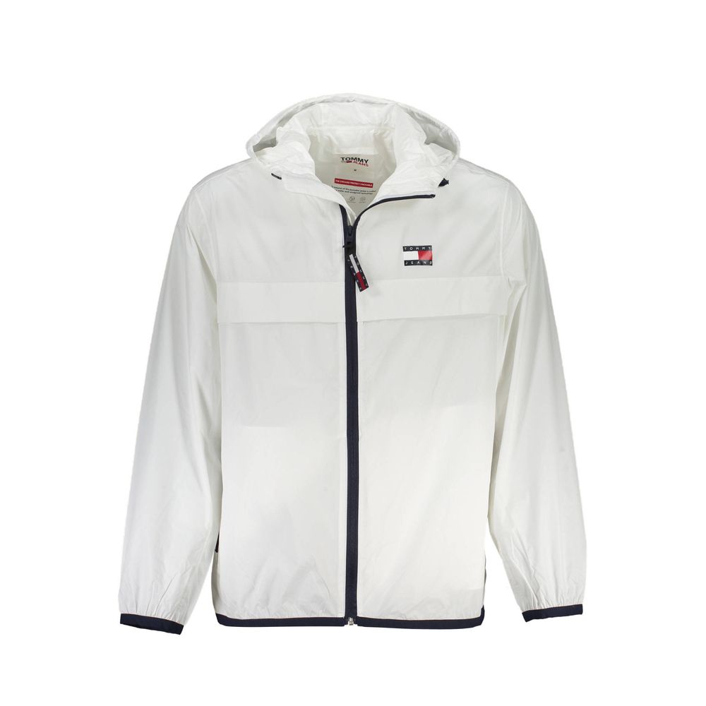 White Recycled Nylon Men Jacket