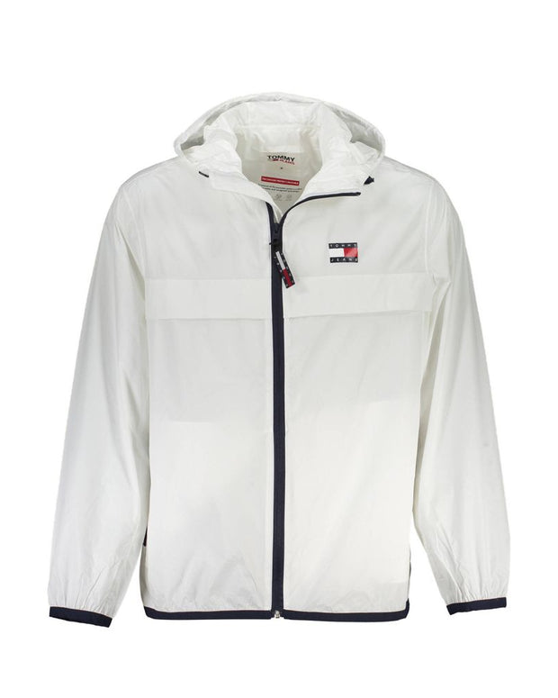 White Recycled Nylon Men Jacket