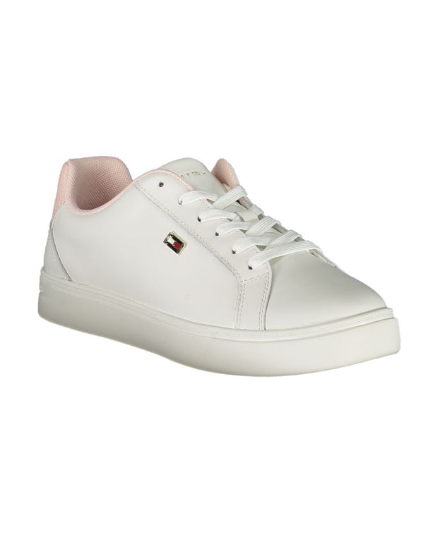 White Polyester Sneaker