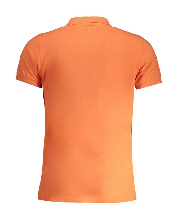 Orange Cotton Polo Shirt