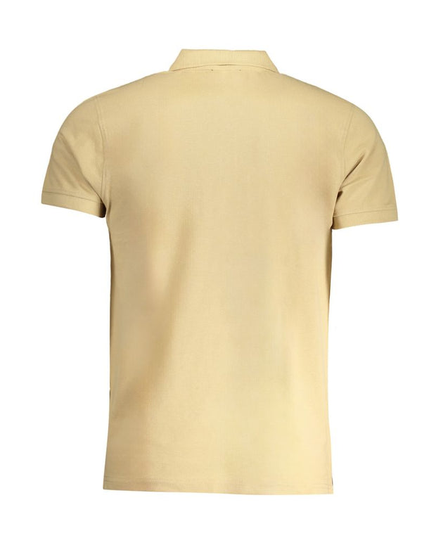 Beige Cotton Polo Shirt