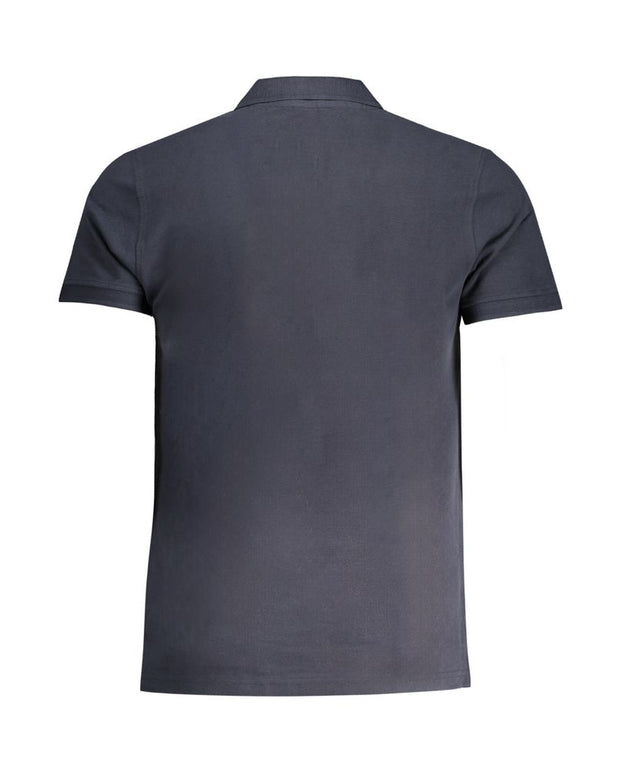 Blue Cotton Polo Shirt