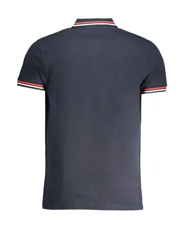 Blue Cotton Polo Shirt