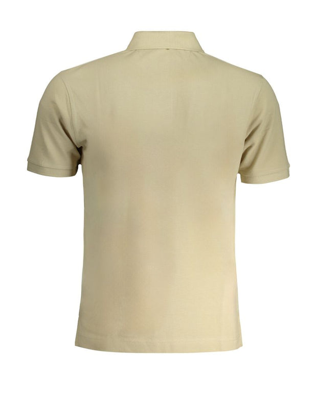 Beige Cotton Polo Shirt