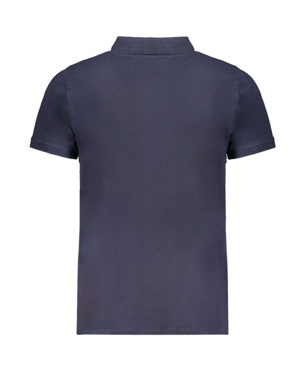 Blue Cotton Polo Shirt