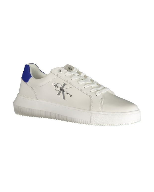 White Polyester Sneaker