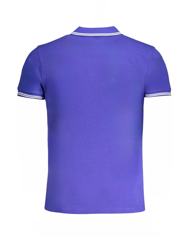 Blue Cotton Polo Shirt