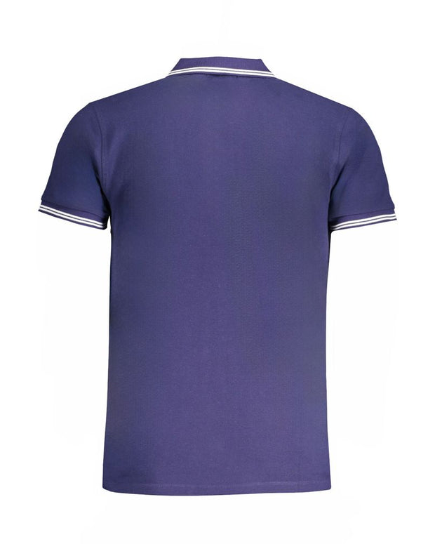 Blue Cotton Polo Shirt