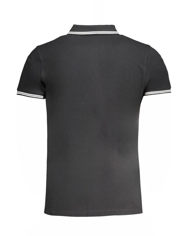 Black Cotton Polo Shirt