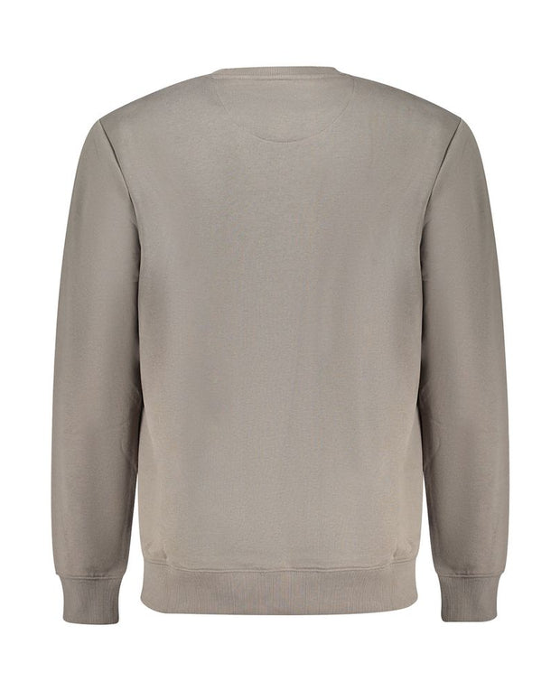 Gray Cotton Men Sweater