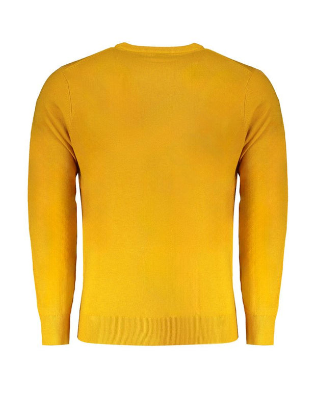 Yellow Wool Men Sweater