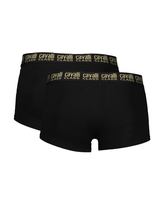 Black Cotton Men Boxer
