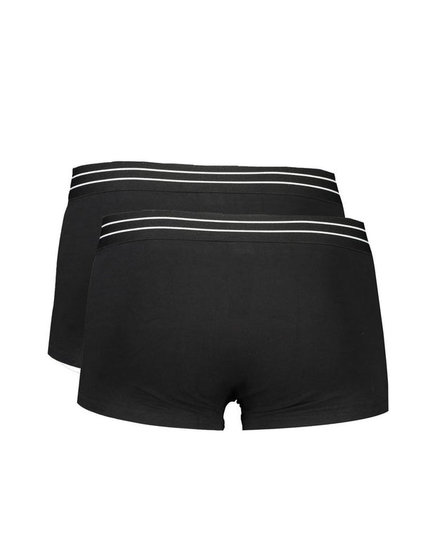 Black Cotton Men Boxer