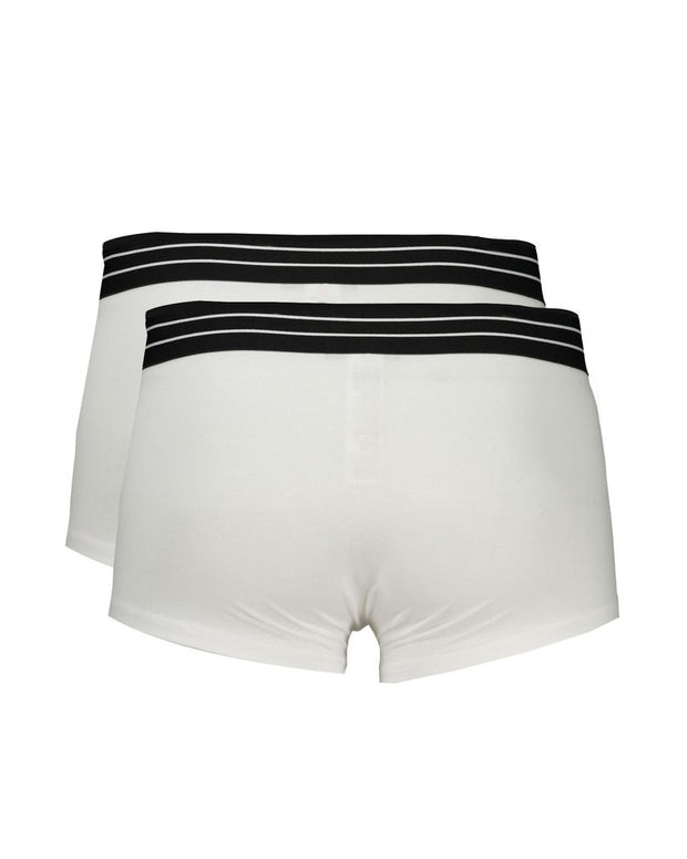 White Cotton Men Boxer