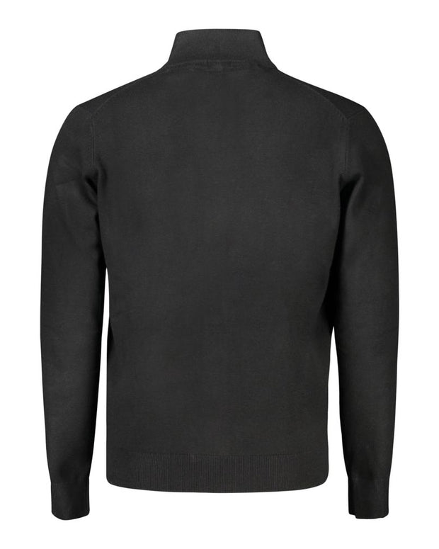 Black Polyamide Men Cardigan