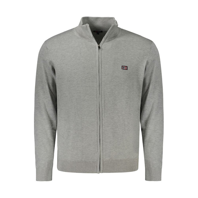 Brown Polyester Men Cardigan