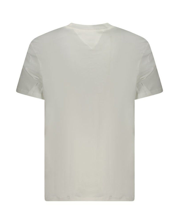 White Cotton Men T-Shirt
