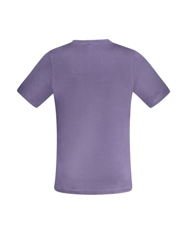 Blue Cotton Men T-Shirt