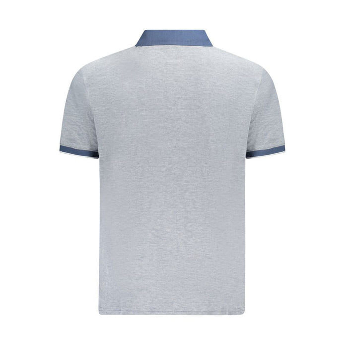 Blue Cotton Polo Shirt
