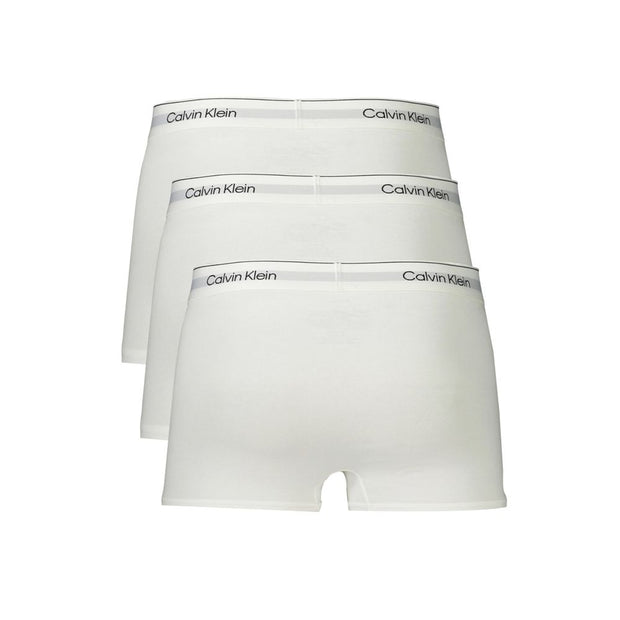 White Cotton Men Boxer