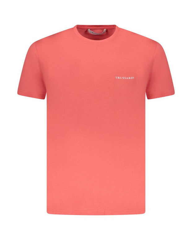 Pink Cotton Men T-Shirt