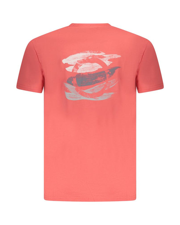 Pink Cotton Men T-Shirt